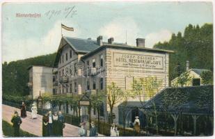 1910 Hinterbrühl, Josef Deigner Hotel, Restaurant and Cafe zum Feldmarschall Radetzky. Emb.