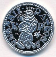 DN " Magyarok Kincstára - Hunyadi Mátyás ezüst garas" ezüstözött Cu ötvözet emlékérem tanú...