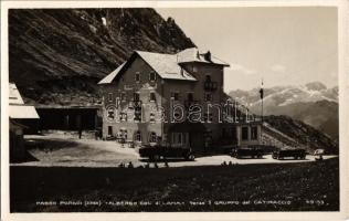 Passo Pordoi (Südtirol); Albergo Col di Lana alla Posta, Gruppo del Catinaccio / hotel, post, automobiles