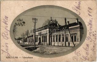 1923 Nagylak, Nadlac; Városháza. Weisz Márk kiadása / town hall (EB)