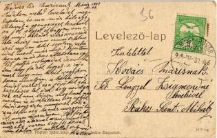 1909 Magyaróvár, Mosonmagyaróvár; Lajta malomága, kávéház, híd. W. L. (?) 2172. Kiadja Pingitzer Ign...