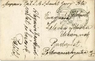 1915 Durres, Durazzo; Magas rangú haditengerészeti tiszt (vezér) temetése a tengerparton / WWI K.u. ...