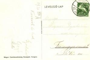 1933 Cserkész menekül a dühös pulykák elől. Magyar Cserkészszövetség kiadása / Hungarian scout art p...