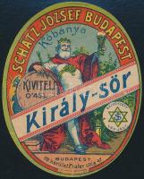 Schätz József Budapest Király-sör Kőbánya címke