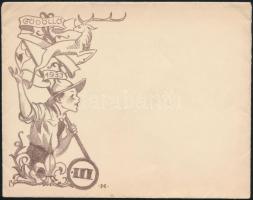 1933 Gödöllő, A Jamboree borítékja, használatlan