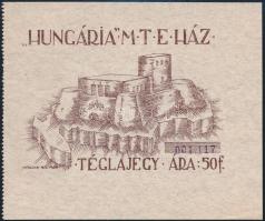 1929 "Hungária" M.Teaház téglajegye