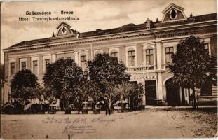 1915 Szászváros, Broos, Orastie; Hotel Transsylvania szálloda. Kiadja Weisz Dezső 3072. / hotel (EK)