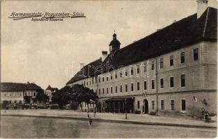 1915 Nagyszeben, Hermannstadt, Sibiu; Infanterie Kaserne / Osztrák-magyar gyalogsági laktanya / K.u.K. military infantry barracks