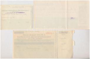 6db magyar csekk, közte "A Pesti Magyar Kereskedelmi Bank", "A Magyar Nemzeti Bank&qu...