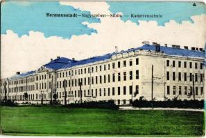 Nagyszeben, Hermannstadt, Sibiu; Kadettenschule / Gyalogsági hadapród iskola. Kiadja Bein J. / K.u.K. military infantry cadet school (EK)