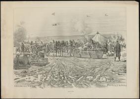 Hesshammer jelzéssel 30 db I. világháborús frontképeket ábrázoló nyomat / World War I. scenes. 38x28...