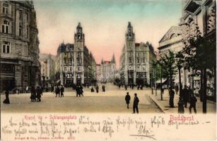 1905 Budapest V. Kígyó tér, Kunz és Mossmer vászonüzlete