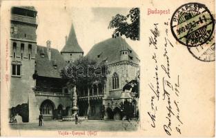 1900 Budapest XIV. Vajdahunyad, kerékpáros. TCV card (EB)