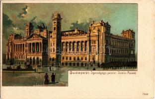 Budapest V. Igazságügyi palota. litho