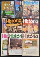1976-2016 História folyóirat 15 száma (1985-1996.) Benne számos érdekes írással.+1976 Budapest folyóirat VIII. évf. 3. sz.+2016 Magyar Krónika. 2016/2. Benne számos érdekes írással.