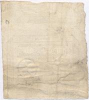 Franciaország 1793. 50s "Assignata" vízjellel és szárazpecséttel, ívszéllel T:III ly. 
Fr...