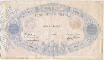 Franciaország 1938. 500Fr T:III- France 1938. 500 Francs C:VG Krause 88.c