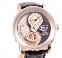 Graf von Monte Wehro automata, holdfázisos karóra. Új bőr szíjjal, nem hordott, működő állapotban fó...