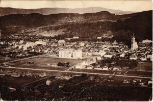 Beszterce, Bistritz, Bistrita; repülő felvétel. F. Stolzenberg kiadása / aerial view