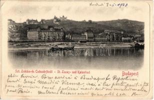 1903 Budapest II. Szent Lukács és Császár fürdők (EK)