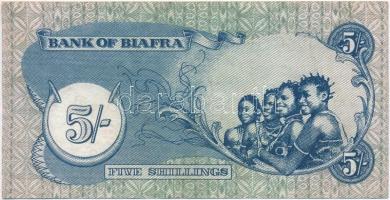Biafra 1968-1969. 5sh T:I-
Biafra 1968-1969. 5 Shillings C:AU
Krause 3.a