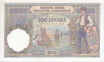 Jugoszlávia 1929. 100D "I. Sándor" vízjel T:I,I-
Yugoslavia 1929. 100 Dinara with "A...
