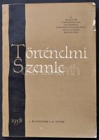 1958 Történelmi Szemle. I. évf. 1-2. sz. Szerk.: H. Balázs Éva, Laczkó Miklós. Bp., Akadémiai Kiadó.