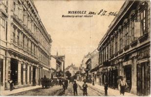 1926 Miskolc, Kazinczy utca, Földmíves Bank rt., üzletek (Rb)