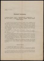 1896 2 db Pályázati hirdetmény a hadsereg katonai nevelő- s képző intézeteiben rendszeresített magyar állami alapítványi helyekre. 5p.