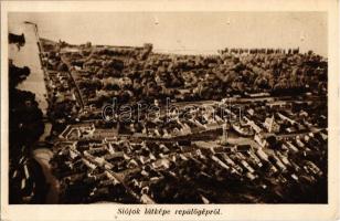 Siófok - 2 db régi légi felvétel képeslap / 2 pre-1945 aerial view postcards