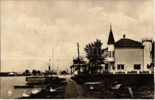 Siófok, csónakkikötő és jachtklub - 2 db régi képeslap / 2 pre-1945 postcards