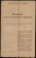 1893 Rendelet a mesterséges borok készítésének és azok forgalomba hozatalának tilalmazásáról szóló 1893. XXIII. t-cz. végrehajtásáról 16p.
