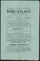 1897 Bába Kalauz c. folyóirat egy száma