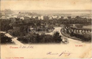 1899 Odessa, Le parc. Papeterie G. Geselle / park (EK)