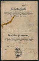 1878 Munkakönyv. Borító nélkül, sok bejegyzéssel