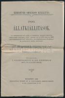 1895 1896 Ezredéves Országos Kiállítás Állatkiállítások. Részletes program és szabályzat 24p.