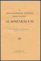 1939 A Magyarországi Németek Szövetsége alapszabályai 8p + Magyarországi Német Népművelődési Egyesülat alapszabályai 16p.