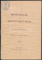 Hutyra Ferenc: Húspárolók és desinfektorok. Bp., 1895. 36p. képekkel