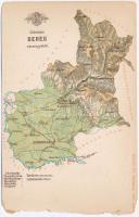Bereg vármegye térképe. Kiadja Károlyi Gy. / Komitat Bereg / Bereg County map (b)