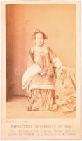1867 Kínai teakereskedő fényképe / Chinese tea vendor. Leao Ya Tchoe from the Fo-Kien province 6x10,5 cm
