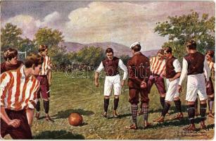 Football players, football match, field. B.K.W.I. 459-3. s: E. O. Braunthal, E. Ranzenhofer