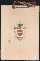 1926 Budapest, Szállodások Nemzetközi Egyesületének 2 programfüzetei. Az egyik többnyelvű (francia-m...