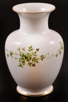 Hollóházi Erika mintás porcelán váza, matricás, jelzett, hibátlan, m: 15 cm
