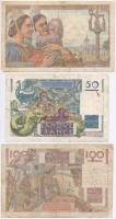 Franciaország 1947. 20Fr + 50Fr + 1950. 100Fr T:III- szakadások
France 1947. 20 Francs + 50 Francs ...