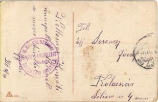 Im Schützengraben. Liebesgaben aus der Heimat / WWI K.u.K. military art postcard + "M. kir. Kol...