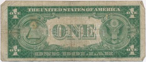 Amerikai Egyesült Államok 1935-1945. (1935A) 1$ "Silver Certificate - kisméretű", kék pecs...