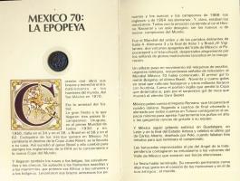 Mexikó 1985. 25P Ag "Labdarúgó VB" emléklapon T:BU