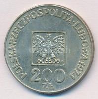 Lengyelország 1974. 200Zl Ag "A Lengyel Népköztársaság 30. évfordulója" T:2 
Poland 1974....