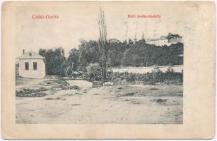 1909 Csákigorbó, Garbou; Báró Josika kastély / castle (EK)