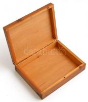 Dekoratív fa kártyadoboz, 19×15×5 cm